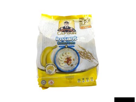 Captain Instant Rolled Oats 40g X 12 sachets Online now