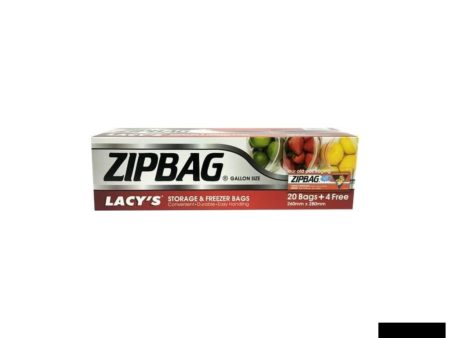 Lacy s Zipbag (L) Gallon 20 bags + 4 free Online Sale