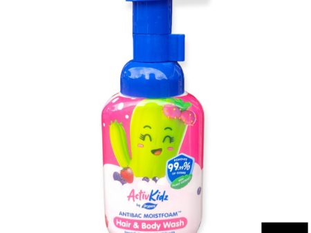 Drypers ActivKidz Antibac Moistfoam Hair and Body Wash Prickly Pear and Super Berries 200ml Sale