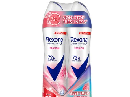 Rexona Spray Women - Passion (Twin) 135ml X 2 Online Sale