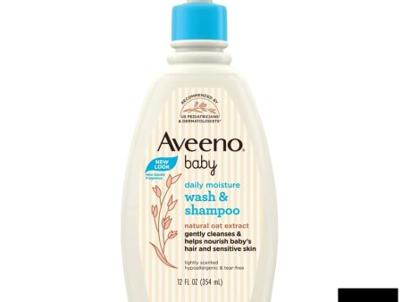 Aveeno Baby Wash & Shampoo 354ml Fashion