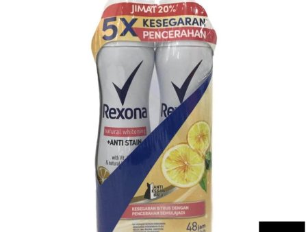 Rexona Spray Women Twin Pack Whitening Anti Stain 2X150ML Cheap