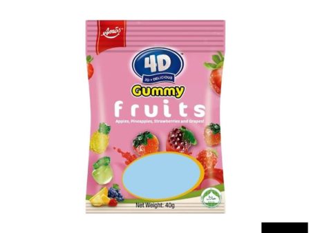 4D Gummy Fruits 40g For Discount