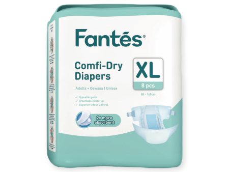 Fantes Adult Diapers Tape XL8 Supply