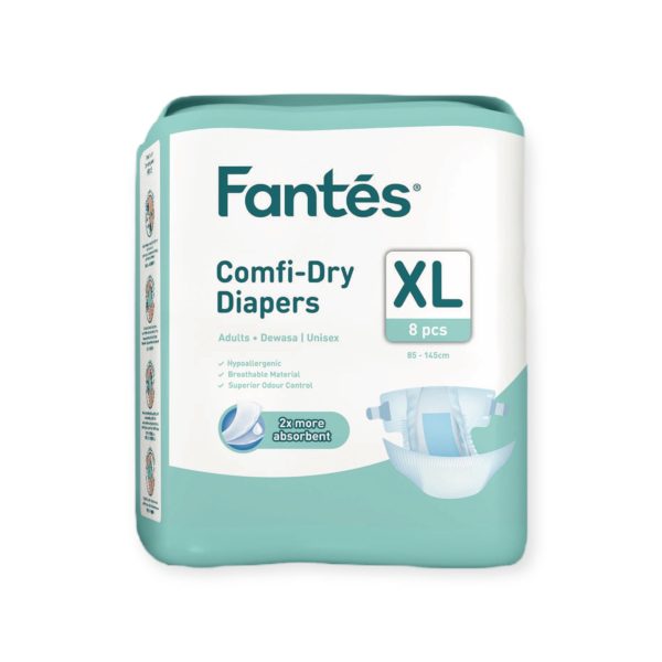 Fantes Adult Diapers Tape XL8 Supply