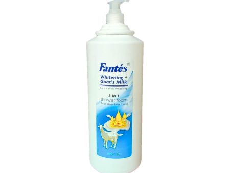 Fantes Shower Foam Goats Milk 1800ML Whitening For Sale