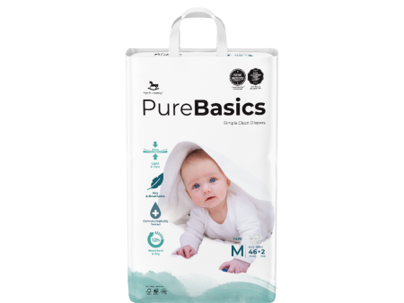 Applecrumby Purebasics Tape Diaper M46+2 Cheap