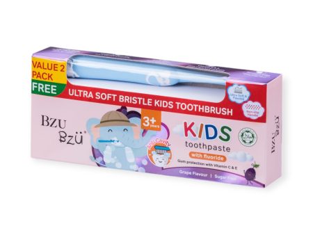 BzuBzu Kids Toothpaste Grape Bundle on Sale