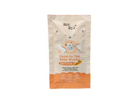 [GWP] BzuBzu Head-to-Toe Baby Wash Oat+Milk 13ml Trial Pack on Sale