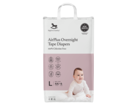 Applecrumby Airplus Overnight Tape Diapers L44+4 Mega Hot on Sale