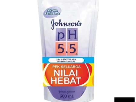 Johnsons PH5.5 2In1 Body Wash 500ml Twin Pack Supply