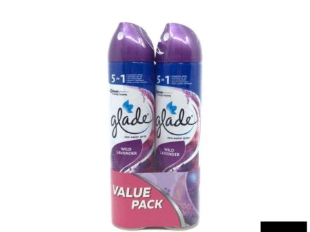 Glade Aerosol Wild Lavender (Twin Pack) 320ml X 2 Hot on Sale