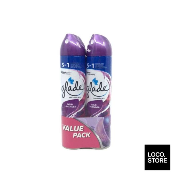 Glade Aerosol Wild Lavender (Twin Pack) 320ml X 2 Hot on Sale