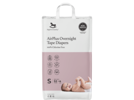 Applecrumby Airplus Overnight Tape Diapers S52+4 Mega For Sale