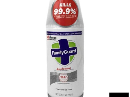 Family Guard Disinfectant Spray Fragrance Free 155ml Supply