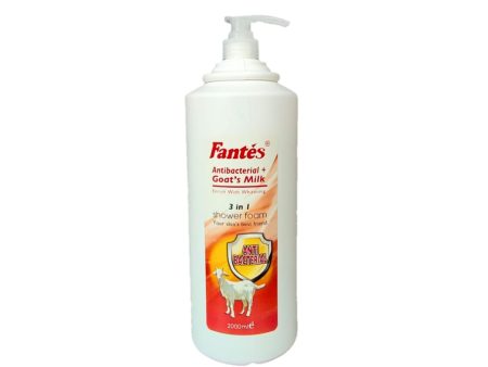 Fantes Shower Foam Goats Milk 1800ML Antibacterial Fashion