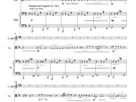 Habañera for Clarinet, Viola & Piano (Matthew Naughtin) For Discount