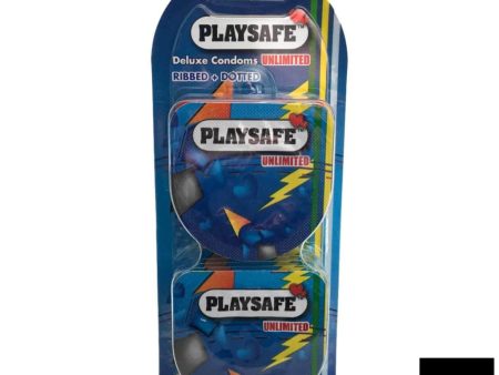 Playsafe Condoms Easy Pack Ribbed + Dotted 10S Hot on Sale