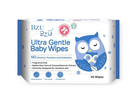 BzuBzu Ultra Gentle Baby Wipes 30 Wipes Online