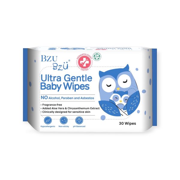 BzuBzu Ultra Gentle Baby Wipes 30 Wipes Online