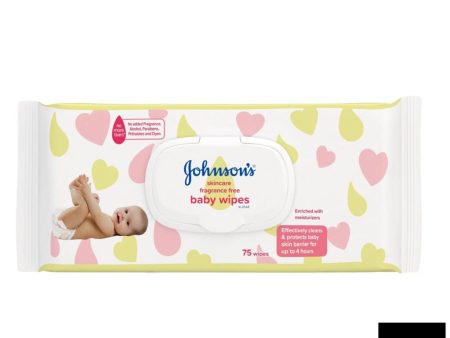 Johnsons Baby Skincare Wipes Fragrance Free 75S Fashion