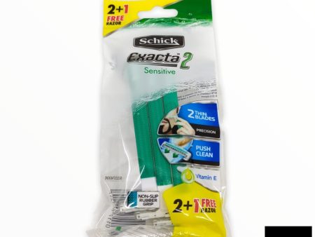 Schick Disposable Razor Exacta 2 Sensitive 2+1 on Sale