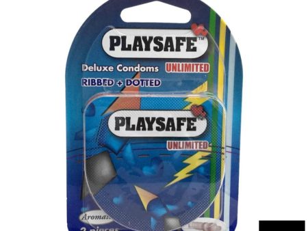 Playsafe Condoms Easy Pack Ribbed + Dotted 2S Cheap