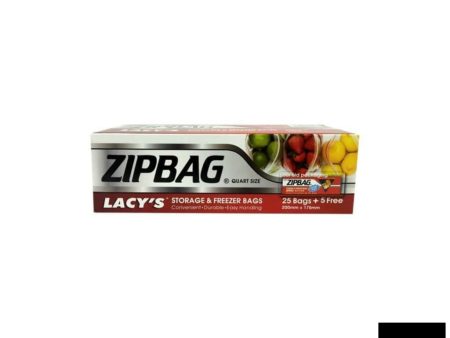 Lacy s Zipbag (M) Quart 25 bags + 5 free Supply