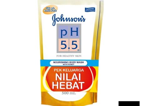 Johnsons PH5.5 Nourishing Body Wash With Honey 500ml Twin Pack Cheap