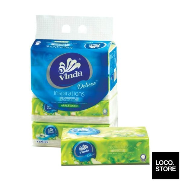 VINDA Deluxe Tissue 3 ply Apple Wood (L) 110s x 4 For Discount