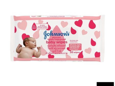 Johnsons Baby Skincare Wipes 20S For Sale