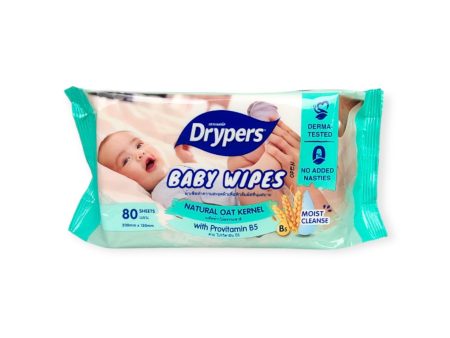 Drypers Baby Wipes Oat 80s Online now