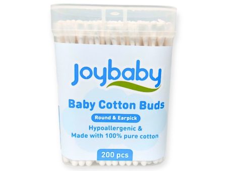 Joybaby Cotton Buds Dual-Head Round & Ear Pick 200s Online Sale