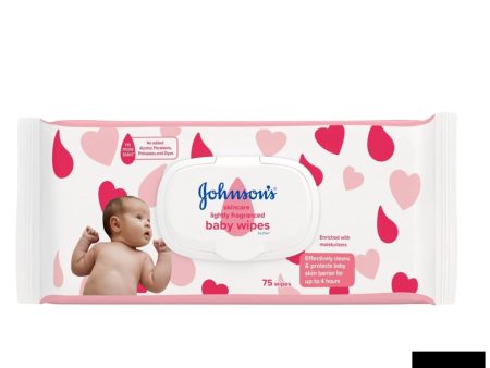 Johnsons Baby Skincare Wipes 75S Discount