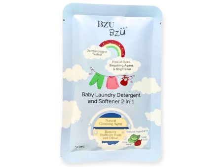 [GWP] BzuBzu Baby Laundry Detergent and Softener 2-in-1  50ML Trial Pack Online