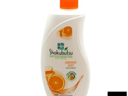 Shokubutsu Shower Foam Orange Zest 650g For Sale