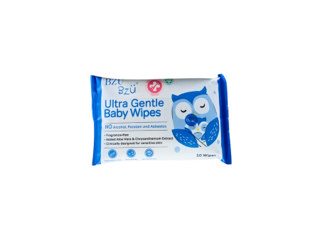 BzuBzu Ultra Gentle Baby Wipes 10 Wipes Online