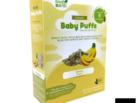 Love Earth Organic Baby Puffs Sprouted Brown Rice Banana 40g Online Hot Sale