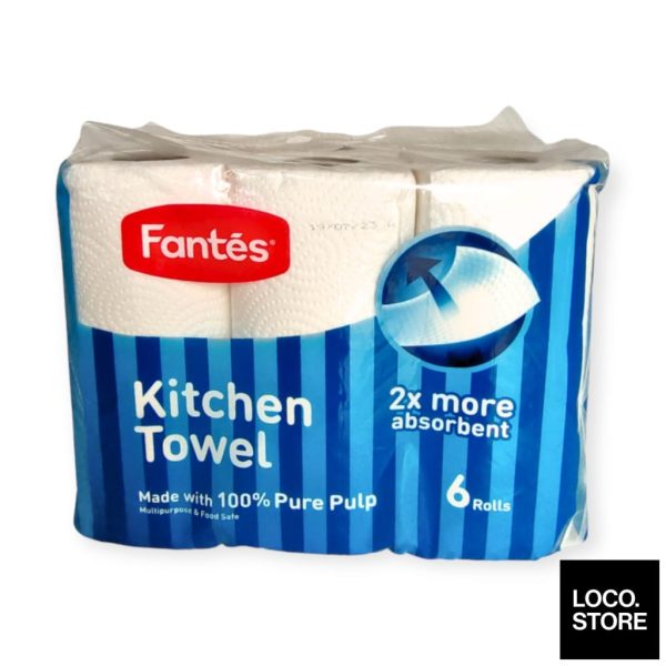 Fantes Kitchen Towel 6 rolls x 55s Online now