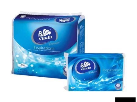 VINDA Deluxe Tissue 3 ply (S) 50S x 4 For Sale