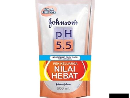 Johnsons PH5.5 Nourishing Body Wash With Almond Oil 500ml Twin Pack Supply