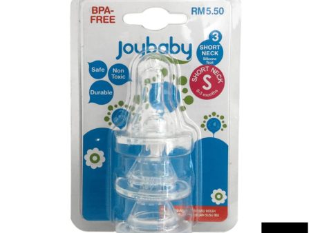 Joybaby Silicone Teat Short Neck 3S Various Sizes For Cheap