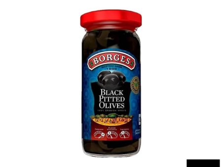 Borges Olives Pitted Black 340g For Cheap