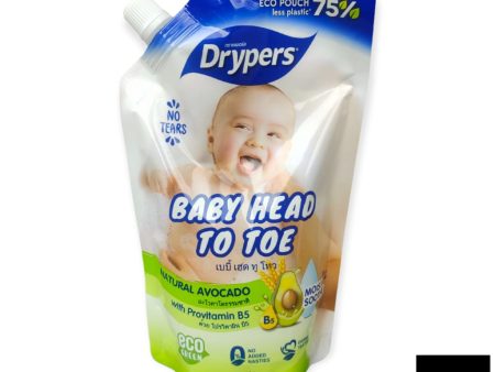 Drypers Baby Head To Toe 450ml Avocado Fashion