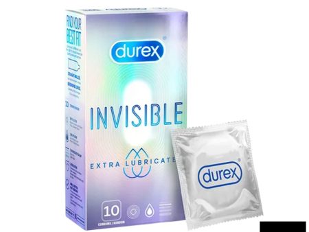 Durex Condoms Invisible Extra Lubricated 10s For Discount