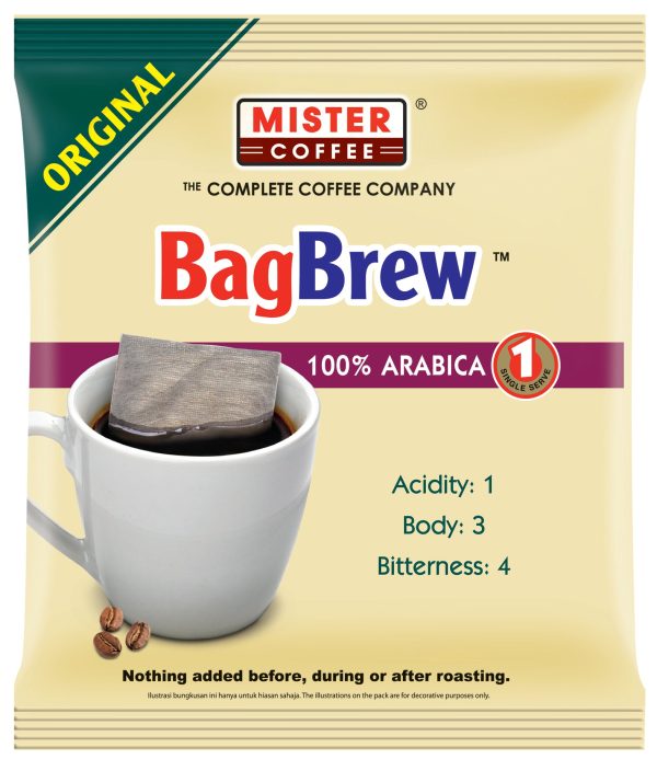 [GWP] Mister Coffee BagBrew 100% Arabica 10g - 1 sachet Online now