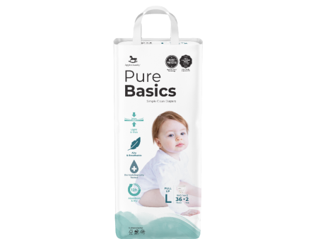 Applecrumby Purebasics Pull Up Diaper L36+2 on Sale