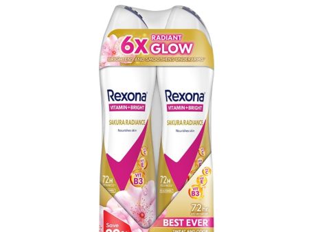 Rexona Spray Women - Sakura Radiance (Twin) 135ml X 2 on Sale