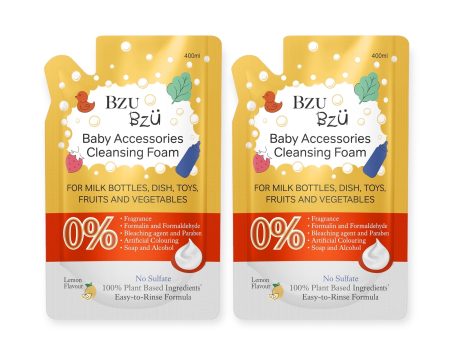 BzuBzu Baby Accessories Cleansing Foam Lemon 400ML Refill Twin Pack Online Sale