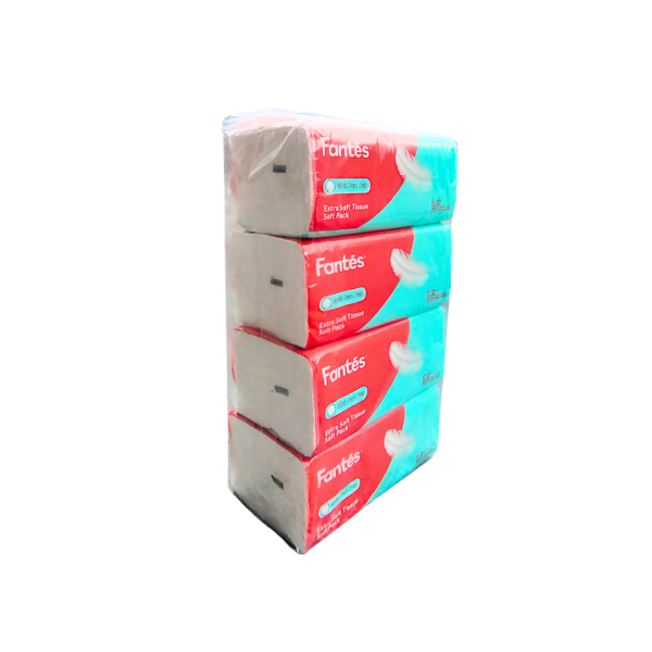 Fantes Facial Tissue Soft Pack 4x200s Supply